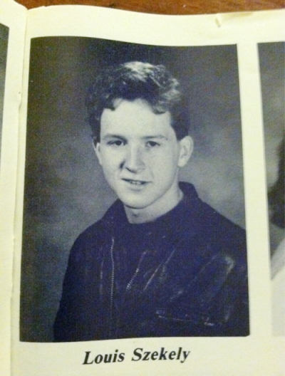 Young Louis CK before he was famous yearbook picture 